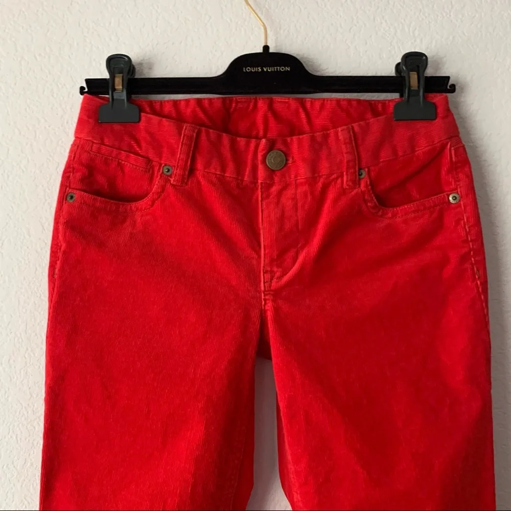 New J. Crew corduroy pants in red